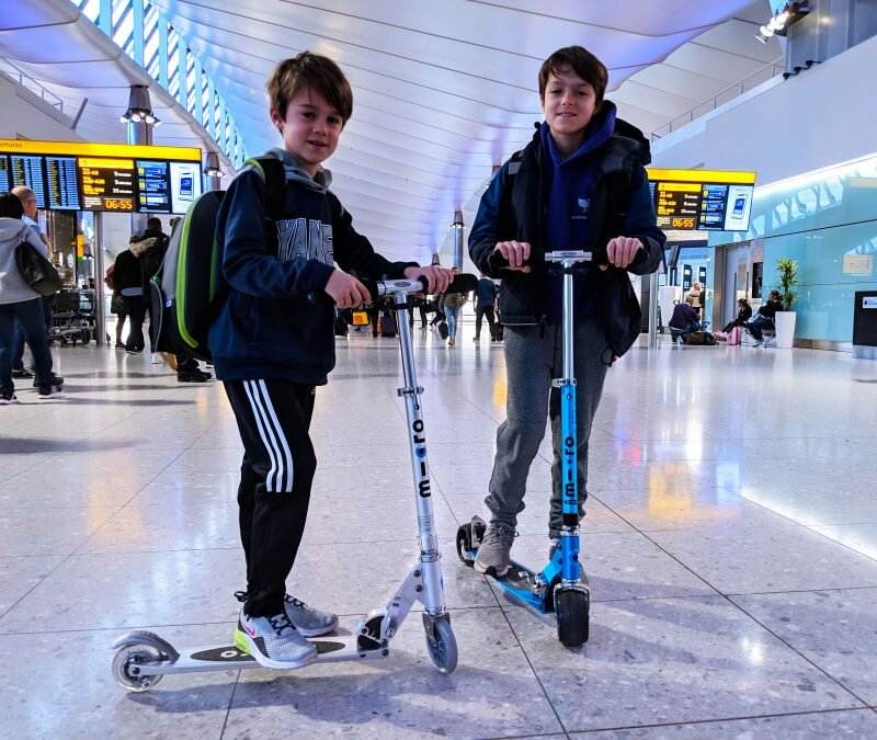 Can you take a Micro Scooter as hand luggage? We did! Here's how we got on.